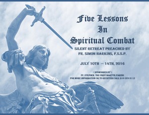 Spiritual Combat Retreat Poster